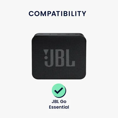 Produktbild von kwmobile Silikon Hülle kompatibel mit JBL Go Essential - Schutzhülle für Mini Speaker - Cover Bluetooth Lautsprecher Schwarz