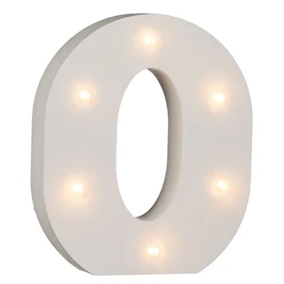 Obrázek produktu pro Led písmeno svíticí O 16 cm
