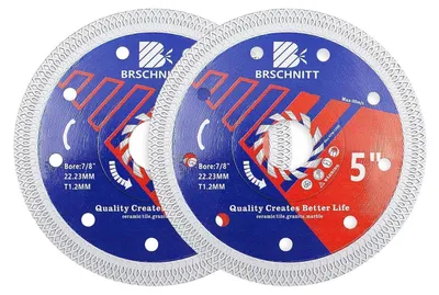 Obrázok produktu pre Diamantové rezacie kotúče 125 mm, 2 kusy, vhodné na rezanie dlaždíc, granitu a keramiky