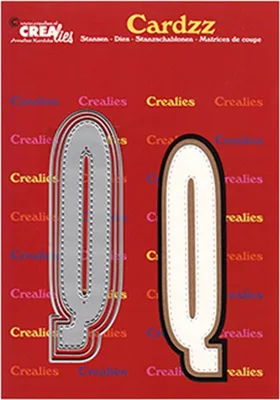 Produktbild von Crealies | Cardzz Stanzschablone Buchstabe Q