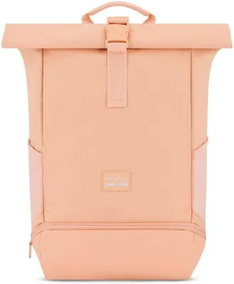 Produktbild von Universitätsrucksack Oranje - Rolltop mit Laptopfach für Uni, Fahrrad, Büro - 15L - Wiederverwendbar - Wasserdicht