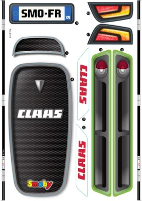 Productafbeelding van Smoby Ersatzteil AAL3754 Sticker Aufkleber für Smoby Tractor Claas
