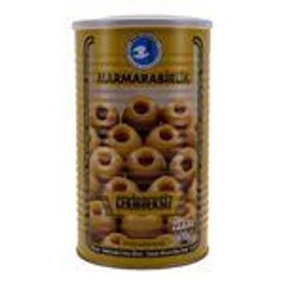 Marmarabirlik Entsteinte Grüne Oliven – 670g Abtropfgewicht, Pasteurisiert