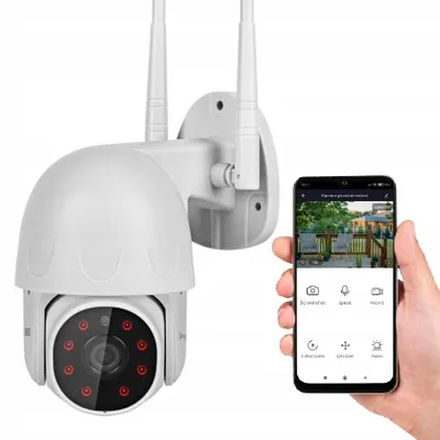 Produktbild von Drehbare Außenkamera 1080P Ip Wifi Ip66 Tuyasmart Bewegungserkennung Ir