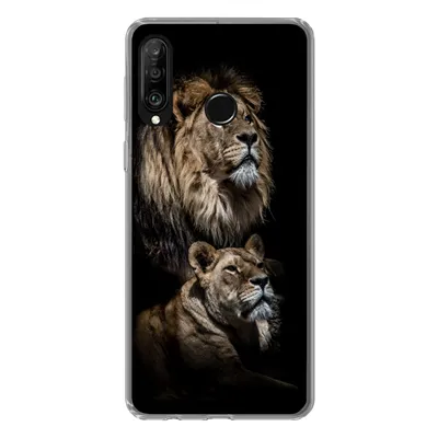 Produktbild von MuchoWow® Handyhülle Schutzhülle Hülle für Huawei P30 Lite Löwe - Löwin - Porträt Silikon Softcase Handy Hülle - Handyhülle