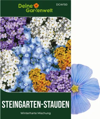 Produktbild von Steingarten-Stauden Winterharte Mischung Samen - Steingartensamen - Blumensamen - Saatgut für 100 Pflanzen