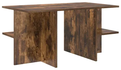 Zdjęcie produktu dla Stolik kawowy vidaXL z dębu w kolorze wędzonym, 87 x 50 x 45 cm, materiał drewnopochodny