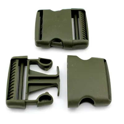Produktbild von 5 Steckschnallen Olive 40mm grade Kunststoffschnalle Steckverschluss Schnalle