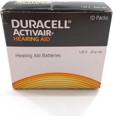 Produktbild von Duracell Easytab DA312 Hörgeräte Batterie Typ 312 10 x 6 Stück Power