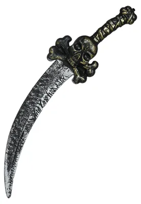 Produktbild von Piratensäbel mit Totenkopf 58 cm - Einheitsgröße
