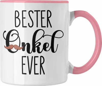 Produktbild von Trendation - Bester Onkel Ever Tasse Geschenk Geburtstag Weihnachten Lustig Geschenkideen von Nichte (Rosa)