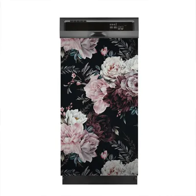Produktbild von Aufkleber sticker 45x80 cm Dekorative folie Spülmaschine - Blumen Pfingstrosen
