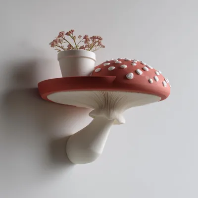 Fliegenpilz-Wandregal – Decords Wandregal, Produktansicht 1