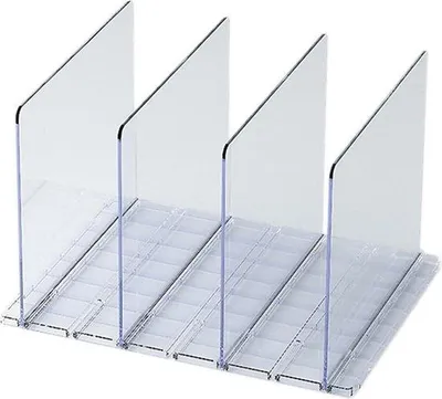 Produktbild von Famanu Plattenabtrennungen für Bücherregale - Verstellbar, 4 Stück
