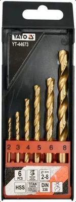 Zdjęcie produktu dla Yato YT-44673 Wiertło kręte 6 szt
