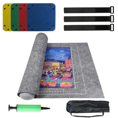 Image de Omgoods - Tapis de rangement pour puzzles, jusqu'à 1500 pièces, idéal pour les passionnés de puzzles