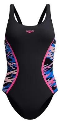 Produktbild von Speedo Hyperboom Splice Muscleback Badeanzug Schwarz UK 34 Frau Schwarz UK 34