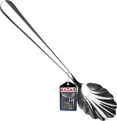 Produktbild von KADAX praktischer Zuckerlöffel aus Edelstahl, vintage Löffel für Zuckerdose, Kaffeelöffel Muschelfor