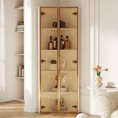 Image de Vitrine LED avec vitre en verre trempé et éclairage intégré, blanche