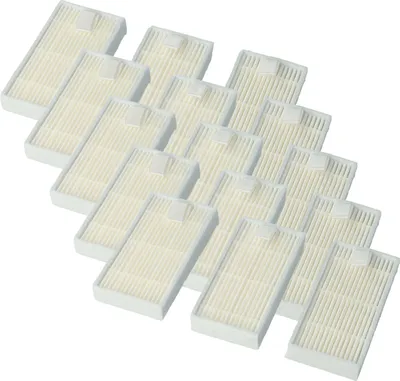 Produktbild von vhbw 15 Staubsaugerfilter kompatibel mit Ariete Briciola 2712, 2713, 2711, 2717 Staubsauger - HEPA-Filter Weiß