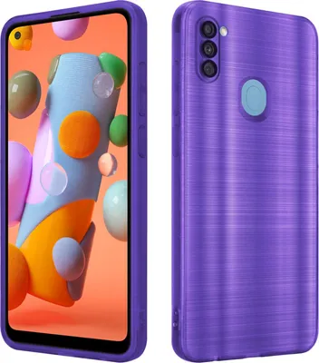 Produktbild von Cadorabo Hülle für Samsung Galaxy A11 / M11 Schutz Hülle in Lila Handyhülle TPU Silikon Etui Case