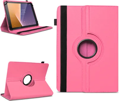 Produktbild von Tablet Schutzhülle für Vodafone Tab Prime 6 / 7 360° drehbar Tasche Cover CaseFarben:Pink