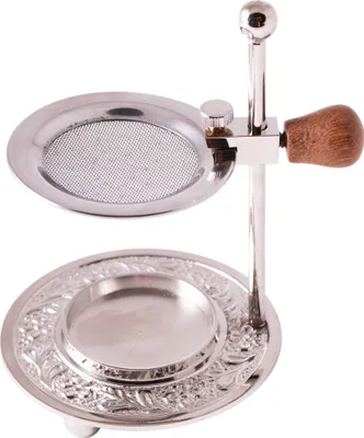 Produktbild von Räuchergefäß Silberfarben Siebgefäß Räucherstövchen 11x8cm Weihrauchbrenner