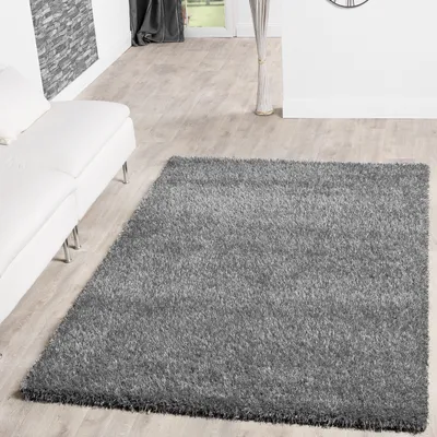 Produktbild von TT Home Teppich Shaggy Hochflor Teppiche Langflor Modern Weich Qualität In Grau Größe 120x170 cm