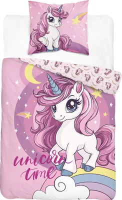 Produktbild von Bettwäsche, Baumwollbettwäsche, Für Kinder 140x200 5865a Einhorn