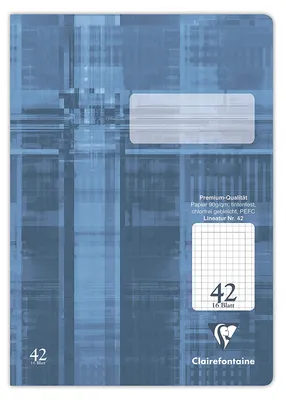 Produktbild von Schulheft A4 16 Blatt Lineatur 42 kariert 5/5mm mit Rahmen