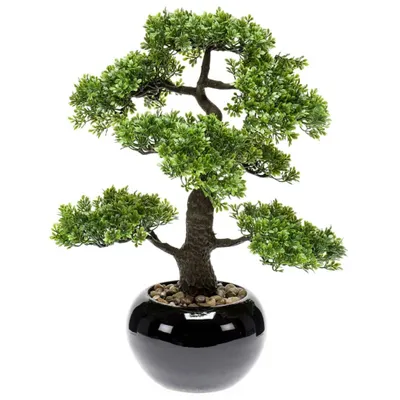 Obrázek produktu pro Smaragdová umělá rostlina Bonsai Ficus Green 47 cm 420006