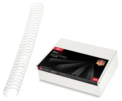 Immagine prodotto di GBC RG810497 Spine per raccoglitori a filo - A4, n. 4, 6 mm/55 fogli, 100 pezzi, argento