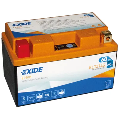 Image de Batterie lithium-ion Exide ELTZ14S pour moto 12 V 5 Ah 290 A