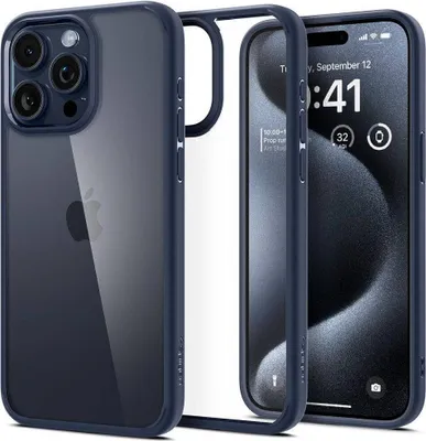 Produktbild von SPIGEN Tasche ULTRA HYBRID für IPHONE 16 Pro Max navy blau