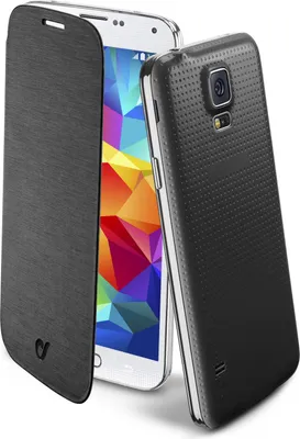 Produktbild von Cellularline BACKBOOKGALS5BK Handy-Schutzhülle 12,9 cm (5.1") Flip case Schwarz