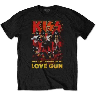 Produktbild von Kiss Love Gun Glow Black XL T-Shirt