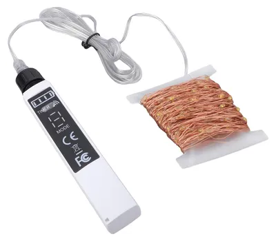 Produktbild von LED-Lichterkette, USB-aufladbar, batteriebetrieben, mit Fernbedienung, 8 Modi, Speicherfunktion, für Partys, Hochzeiten, Weihnachtsdekoration, Innenbereich