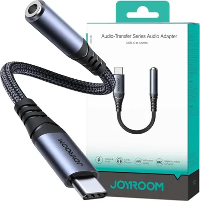 Zdjęcie produktu dla Adapter Audio Joyroom Sy-C01 Usb-C Do 3.5Mm (Czarny)