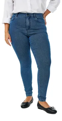 Imagen del producto de Pantalones vaqueros Zizzi Amy, corte super ajustado, para mujer, tallas grandes, cintura alta y tejido elástico