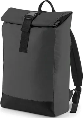 Produktbild von Bagbase Rucksack mit Roll-Top, reflektierend BC4017 (Einheitsgröße) (Schwarz reflektierend)