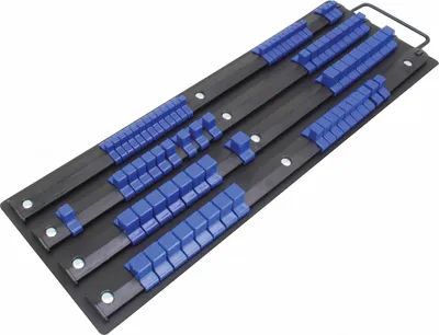Obrázok produktu pre Lišty na nástrčné hlavice - kľúče 1/4'', 3/8'', 1/2'' s 80 klipmi