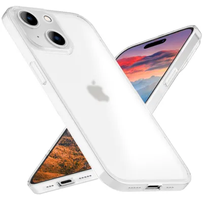 Obrázok produktu pre Ultra tenké 0,3 mm puzdro pre iPhone 15 Matt Slim Case Puzdro na mobilný telefón Hard Protective Cover White