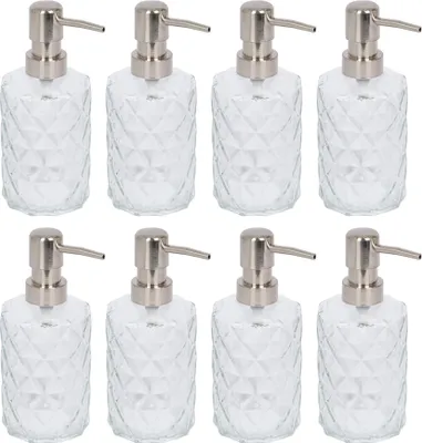 Produktbild von Harbor Housewares Prism Seifenspender aus Glas – 330 ml – 8 Stück