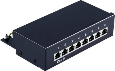Produktbild von S-Impuls Netzwerkdose Cat.6A, 1x RJ45, AP/UP, geschirmt, 1 Stk.