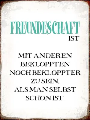 Produktbild von vianmo Holzschild 40x30 cm Freundschaft ist mit anderen