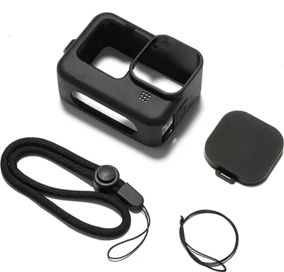Produktbild von Silikon Schutzhülle Case kompatibel zu Gopro Hero 12 / 11 / 10 / 9 Schwarz MS-19019