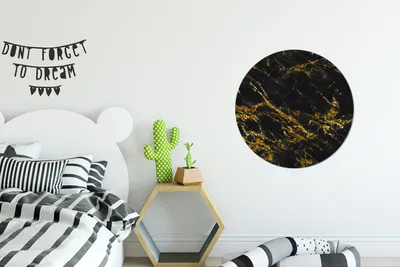 Produktbild von MuchoWow® - Wand Kreis - Das Schlafzimmer - Die Bilder - Wandmalerei - Kunst für das Haus - das Plastik