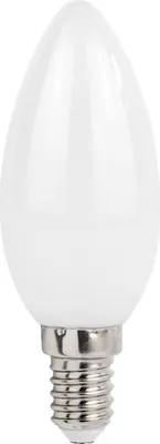 Image de lot de 1 ampoule LED en forme de bougie mate avec culot E14 4 watts 400 lumens blanc chaud 2700K