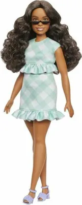 Immagine prodotto di Barbie - Barbie Fashionistas Doll Mint Green Dress with Glasses - Barbie - HYT96