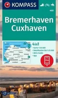 Immagine prodotto di KOMPASS Carta escursionistica 400 Bremerhaven-Cuxhaven 1:50.000